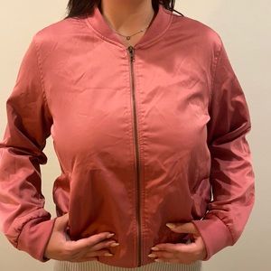 Pink bomber jacket